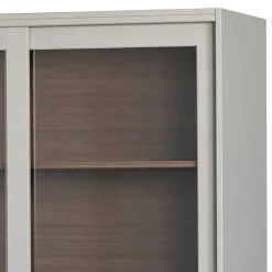 Design Vitrinenschrank mit Glas-Schiebetüren - Cretasa