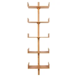 Design Wandregal aus Bambus in Natur - Rasfera