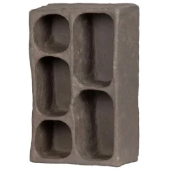 Design Wandregal in Grau aus Pappmaschee - Dattilo