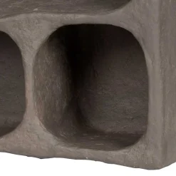 Design Wandregal in Grau aus Pappmaschee - Dattilo