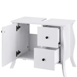 Design Waschbecken-Unterschrank in Weiß - Besi