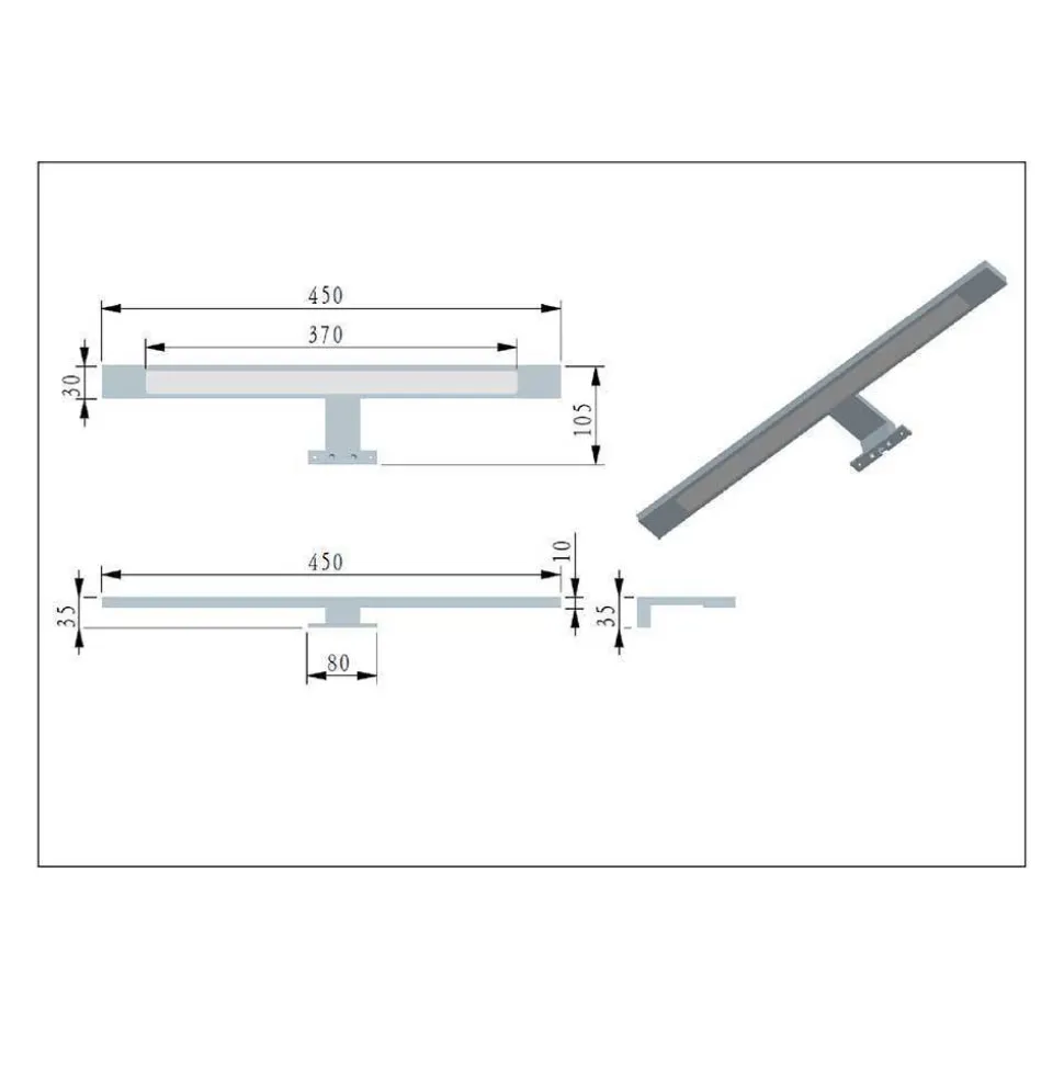 Design Waschtisch Set mit schwarzem Becken - Crystoga (zweiteilig)
