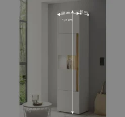 Design Wohnwand 270 cm breit - Nonessia (vierteilig)