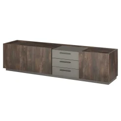 Design Wohnwand Kombi modern - Mundo (dreiteilig)