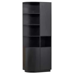 Design Wohnzimmerschrank links abgerundet - Niwidus