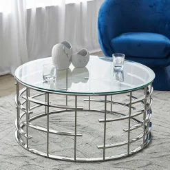 Design Wohnzimmertisch aus Klarglas - Oradea