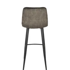 Design-Barstühle in Dunkelgrün Velours - Ciudada (2er Set)