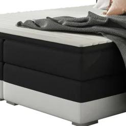 Designbett in Schwarzbraun und Weiß - Crocodile