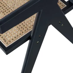 Designer Armlehnenstuhl aus Rattan Wiener Geflecht - Leano