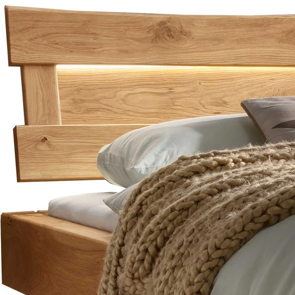 Designer Balkenbett mit LED Beleuchtung - Syrecs