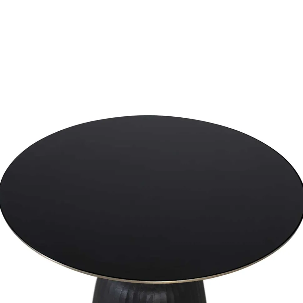 Designer Couchtisch aus Glas und Aluminium - Coralla