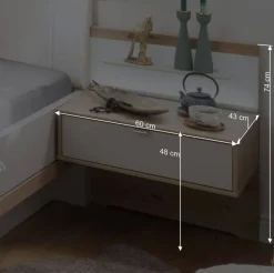 Designer Doppelbett & Nachttische - Crascanu (dreiteilig)