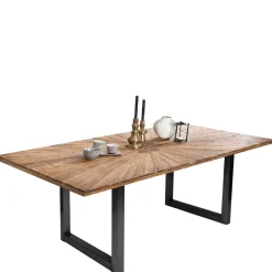 Designer Esstisch aus Recyclingholz Teak - Lolly