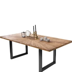 Designer Esstisch aus Recyclingholz Teak - Lolly