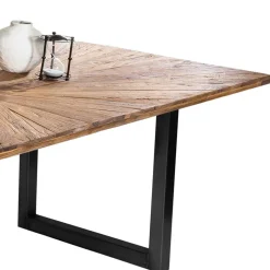 Designer Esstisch aus Recyclingholz Teak - Lolly