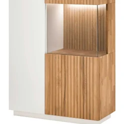 Designer TV Wohnwand in Weiß - Miloris (dreiteilig)