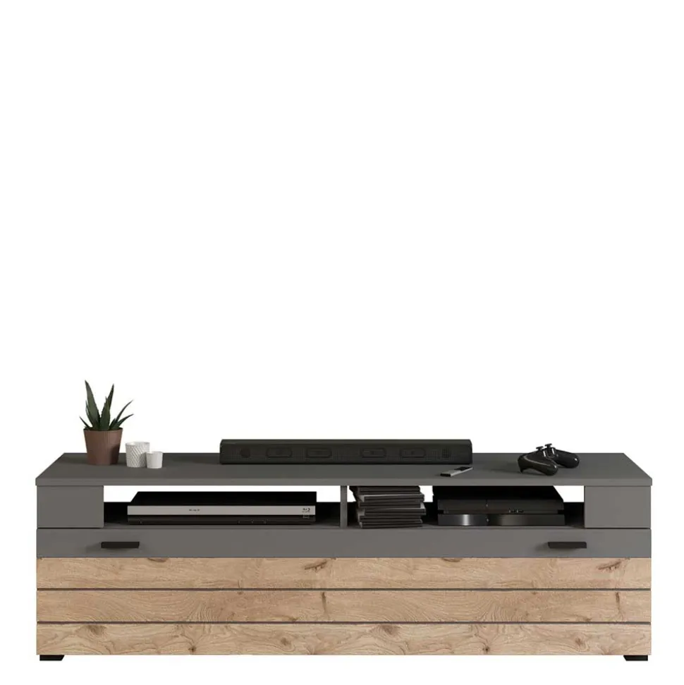 Designer Wohnwand Möbel 320 cm breit - Scarlett (dreiteilig)