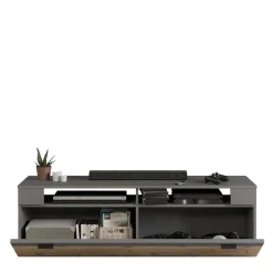 Designer Wohnwand Möbel 320 cm breit - Scarlett (dreiteilig)