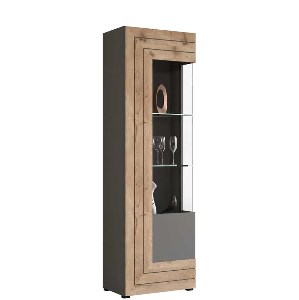 Designer Wohnwand Möbel 320 cm breit - Scarlett (dreiteilig)