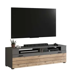 Designer Wohnwand Möbel 320 cm breit - Scarlett (dreiteilig)