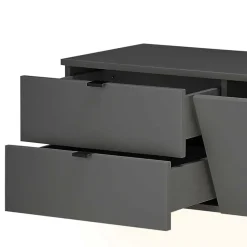 Designer Wohnwand Möbel mit LED - Cruzca (dreiteilig)