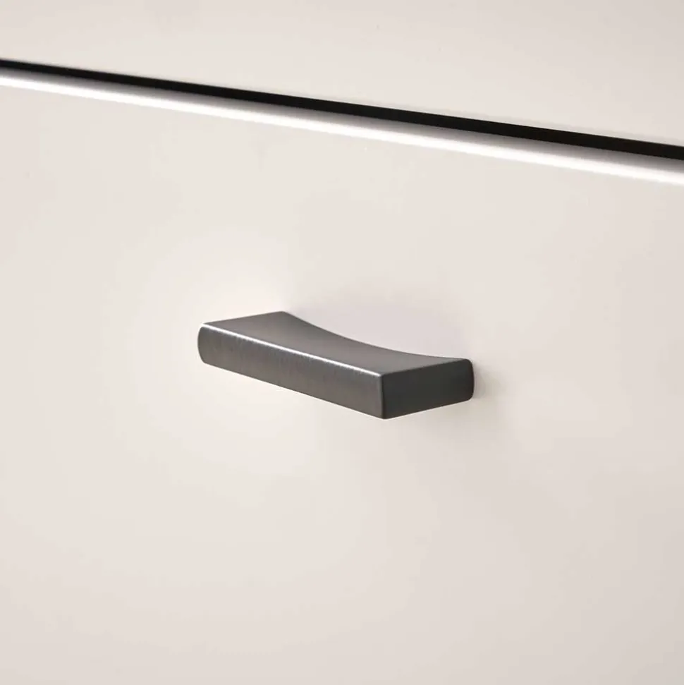 Designer Wohnwand mit LED Beleuchtung - Racelyn (vierteilig)