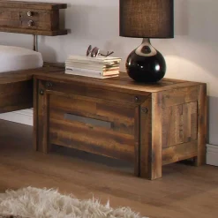 Designerbett Locester in Braun