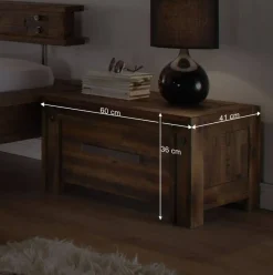 Designerbett Locester in Braun