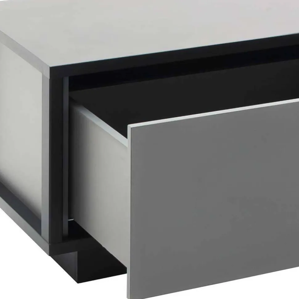 Designer-Wohnwand Möbel in Grau - Ridona (dreiteilig)