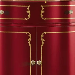 Design-Kommode in Rot und Gold - Julya