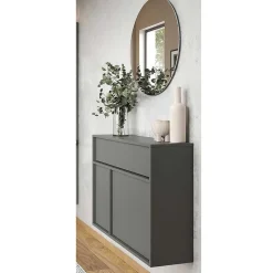 Design-Kommode mit Spiegel Set - Flemingo (zweiteilig)