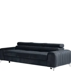 Design-Schlafsofa in Blauschwarz Samt - Harvests