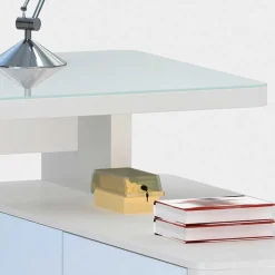 Designschreibtisch Owiconta in Weiß