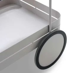 Design-Servierwagen in Taupe - Gicanta