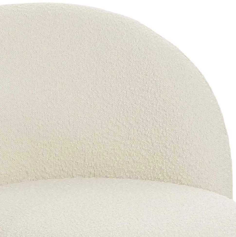 Designsessel mit einer Armlehne in Weiß Boucle - Cisterna