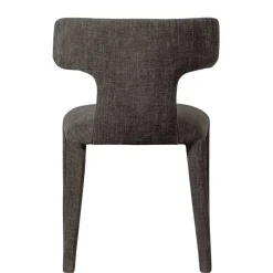 Designstühle in Dunkelbraun Stoff - Mestecan (2er Set)