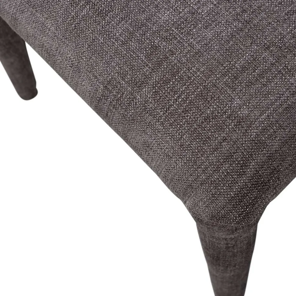 Designstühle in Dunkelbraun Stoff - Mestecan (2er Set)