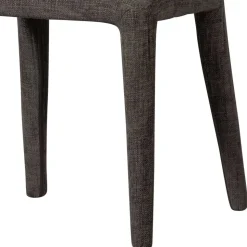 Designstühle in Dunkelbraun Stoff - Mestecan (2er Set)