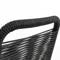 Designstuhl aus Kordel & Stahl - Loeesa (2er Set)