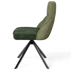 Designstuhl in Grün Material Mix - Hollabrunn (2er Set)