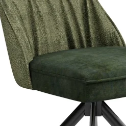 Designstuhl in Grün Material Mix - Hollabrunn (2er Set)