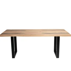 Designtisch aus Eiche mit Baumkanten - Slavidra