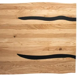 Designtisch aus Eiche mit Baumkanten - Slavidra