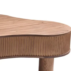 Design-Wohnzimmertisch in Walnuss Furnier - Foliage