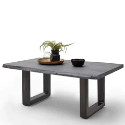 Design-Wohnzimmertisch mit grauer Holzplatte - Flaciona