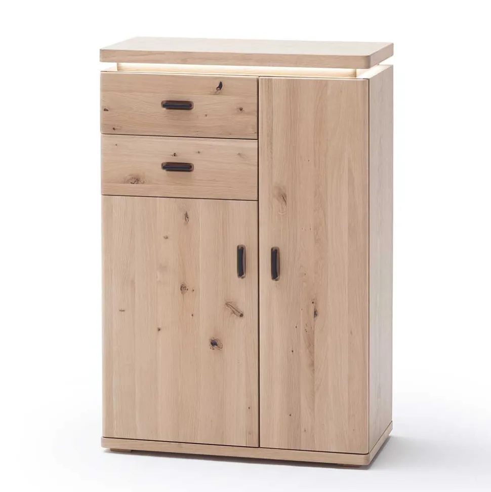 Dielen Einrichtung in Eiche Bianco - Arkadiuz (fünfteilig)