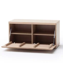 Dielen Einrichtung in Eiche Bianco - Arkadiuz (fünfteilig)