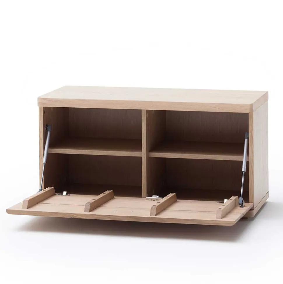 Dielen Einrichtung in Eiche Bianco - Arkadiuz (fünfteilig)