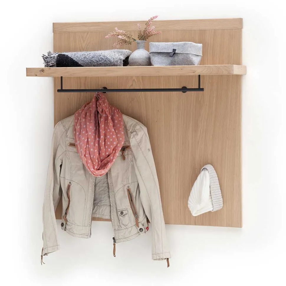 Dielen Einrichtung in Eiche Bianco - Arkadiuz (fünfteilig)