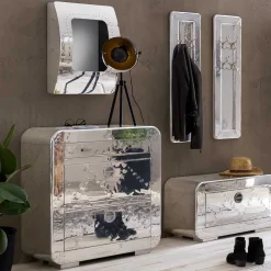 Dielen Möbel aus Aluminium poliert - Pilot (fünfteilig)